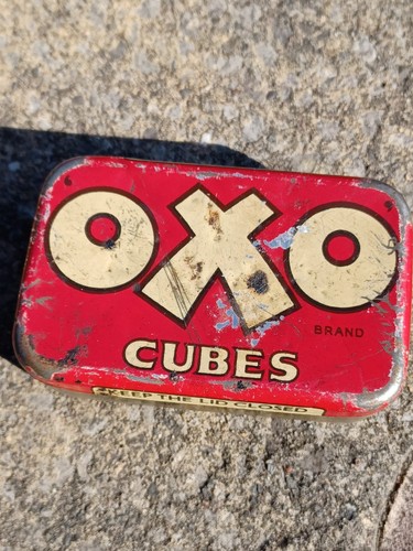 Vintage oxo cubes - tin., 3in