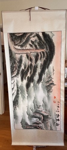 Chinese scroll wall hanging