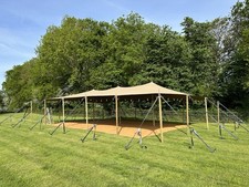 10m x 15m Stretch Marquee - Full package with Matting and Lighting - No VAT