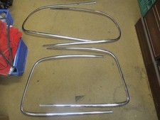 Jaguar MK2 240 340 Daimler V8-250 windscreen & rear window chrome trims fullset