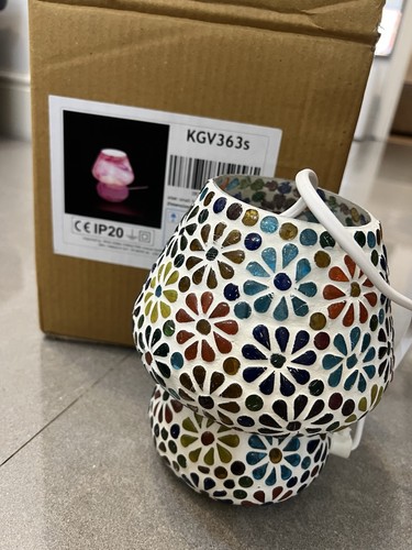Hand made mirrored lamp - hand,