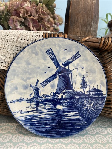 Vintage plate delft ware - delft,