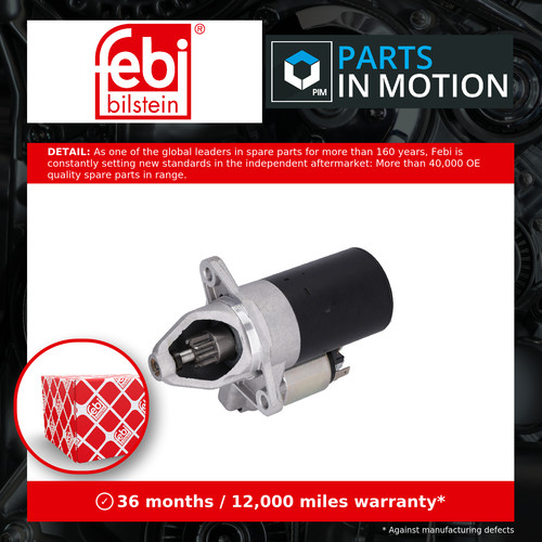 Starter motor fits - motor, rover