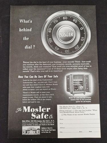 The mosler safe 1940s - the,