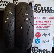 Dunlop Sportmax D214  180/55/17 &120/70/17 Motorcycle Tyres Partworn T33