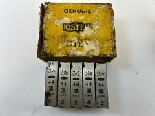 3-1/2" BSP Pipe - Oster 44 Dies - Set of 5 - British Made - Threading Diehead
