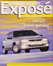 Citroen Saxo Exposé Limited Edition Brochure 1998