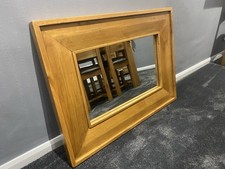 Solid Natural Oak Wall Mirror Excellent Condition