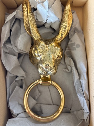 Solid brass hare door - brass,