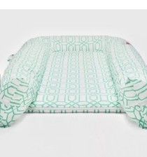 Deluxe Sleepyhead / Dockatot Turquoise Lovemetrics Minty Trellis with cover 