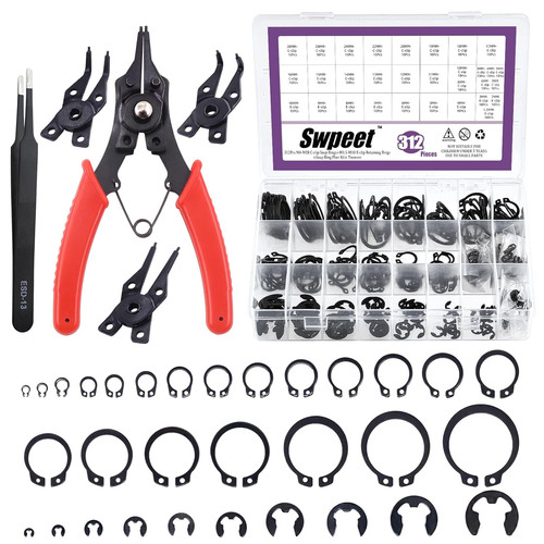 Swpeet 312pcs snap ring - in,