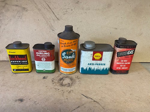 Vintage collectable oil - vintage, cans