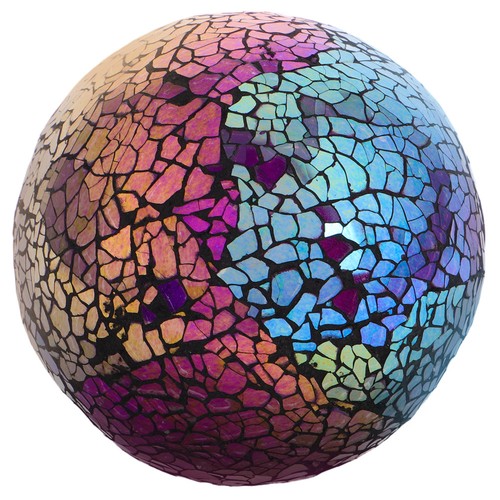 Reusable mosaic glass ball - glass,