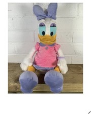 DAISY DUCK DISNEY STORE STAMPED CUDDLY 13"PLUSH SOFT TOY DAISY DUCK DISNEY