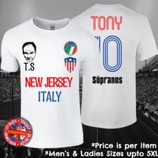 Tony Soprano T-shirt Soccer Football The Sopranos The Mob Mafia Italy Italia