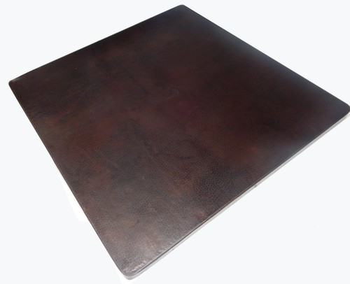 Mexican square copper table - mexican,