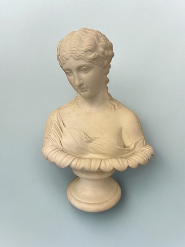 Antqiue parian bust - parian, clytie