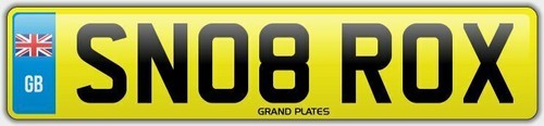 Roxy snob number plate - roxy,