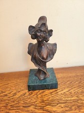 Bronze bust lady in a - bust, of