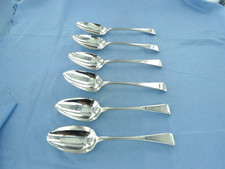 AN ANTIQUE SET OF SIX STERLING