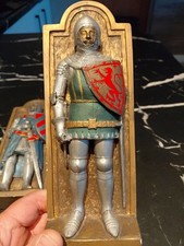 Vintage  Medieval Handmade Knight  Ceramic Wall Plague