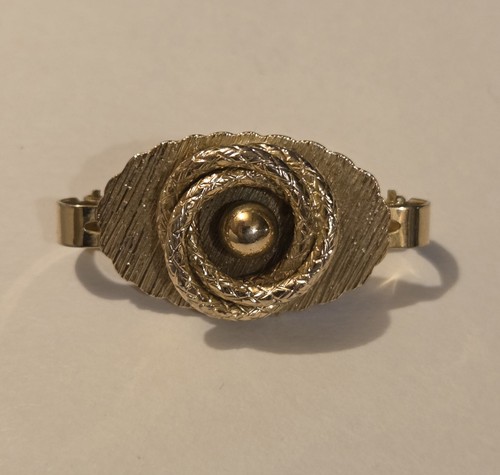Vintage gold tone scarf - gold, clasp