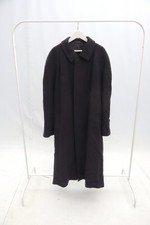 Vintage Emporio Armani Overcoat Wool Cashmere 80s 90s Black