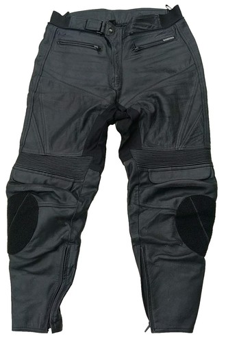 Buffalo black leather biker - black,