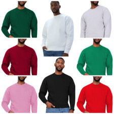 Mens Plain Sweatshirt Jumper