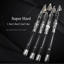 1.5/1.8/2.1/2.4M Telescopic Fishing Rod Spinning Feeder Bait Casting Tackle Pole