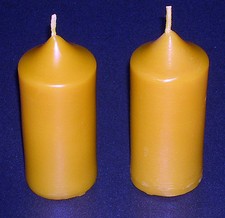 2 x Handmade 100% Pure Beeswax