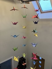 20 Origami Paper Crane garland Decorations