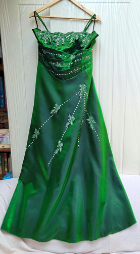 Cherlone emerald green taffeta - emerald,