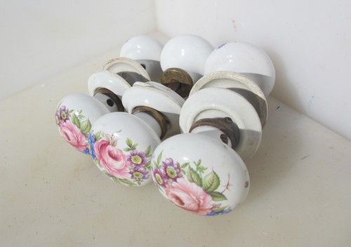 Antique ceramic door - antique, knobs