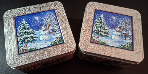 Small steel tins xmas - 2, x