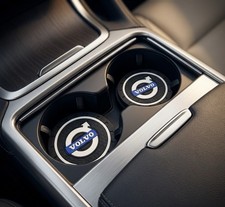 Volvo car cup holder coasters - volvo,