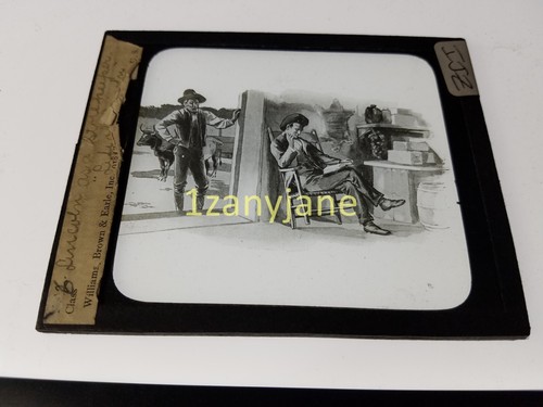Ijz glass magic lantern - lantern, slide