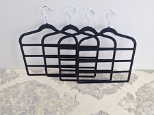 Hobbyme Flocking Pants Rack Flocking Four Layer Pants Rack Plastic Clothes Rack