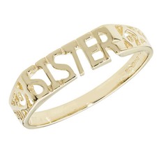 Sister Ring 9ct Yellow Gold
