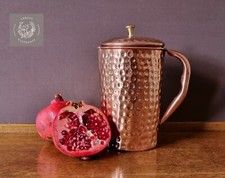 Quality hammered copper jug