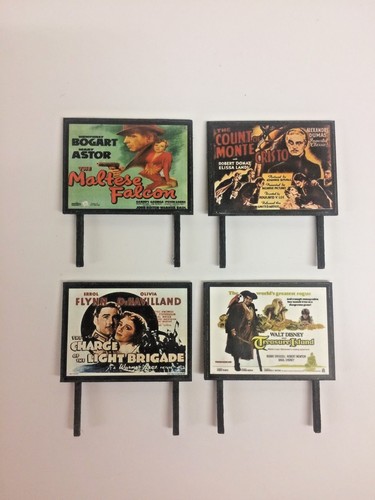 Model railway billboards - model,