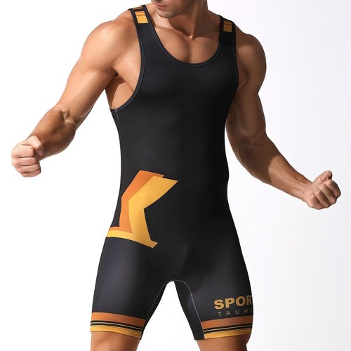 Mens stretch singlet wrestling - mens,