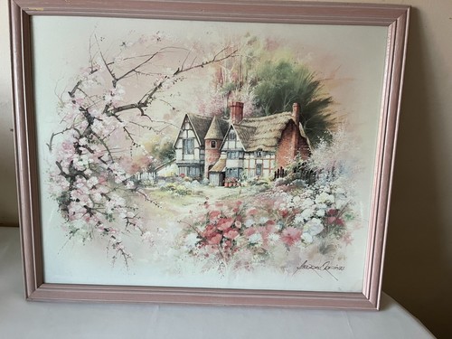 Vintage large framed print - , of