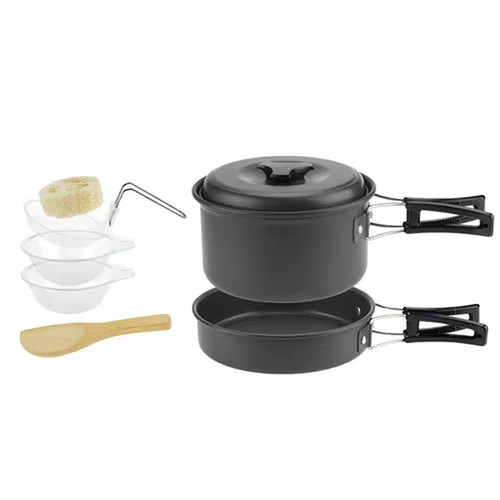 Camping cookware set for 7 - cookware,