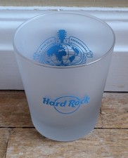 HARD ROCK 35TH ANNIVERSARY AMBASSADORS OF ROCK FROSTED TUMBLER DRINK GLASS