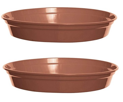 Plastic plant pot saucers - 2,