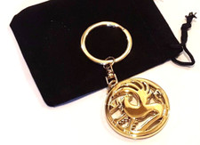 24ct GOLD PLATED VAUXHALL KEYRING ASTRA CORSA GRANDLAND X INSIGNIA MOKKA VIVARO