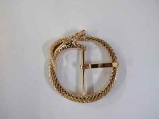 Gold Metal Snake Buckle, Fancy