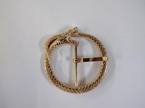 Gold metal snake - gold, fancy