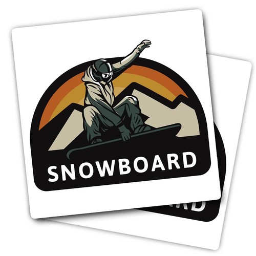 Vinyl stickers snowboarder - vinyl,